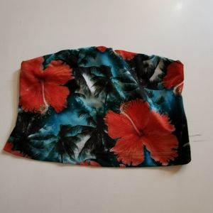 Miken, S, Tube Top Crop Top, Floral Print